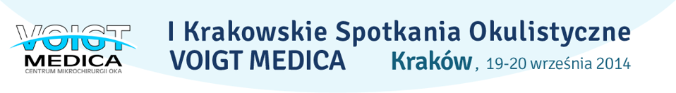 I Krakowskie Spotkania Okulistyczne Voigt Medica